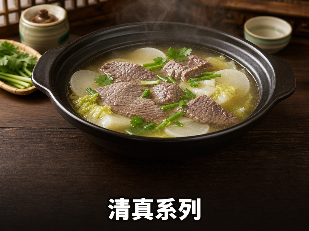 清真系列 · 9 SKU · 清真火锅底料/清真红油/清真香辣底料/清真油泼底料/清真酱香底料/清真番茄底料/清真红烧底料/清真藤椒底料/清真三鲜底料